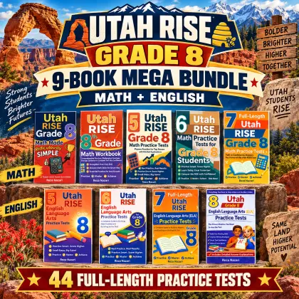 Utah RISE Grade 8 Math & ELA Mega Bundle