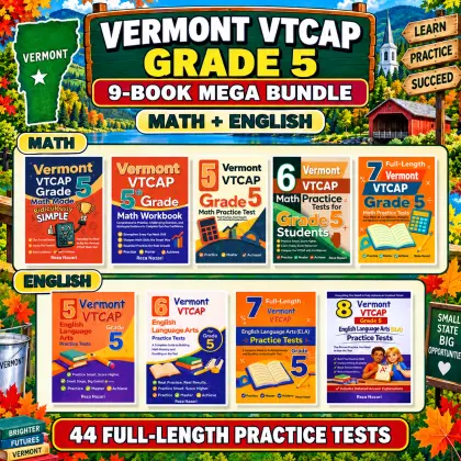 Vermont VTCAP Grade 5 Math & ELA Mega Bundle