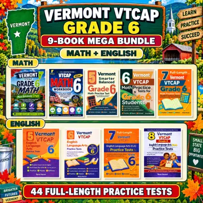 Vermont VTCAP Grade 6 Math & ELA Mega Bundle