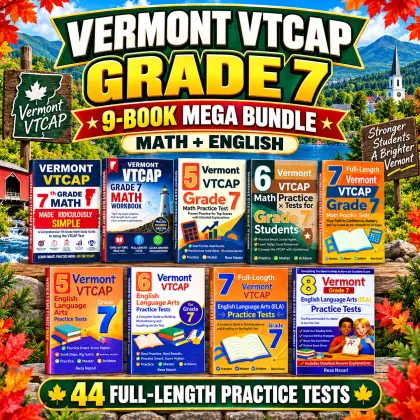 Vermont VTCAP Grade 7 Math & ELA Mega Bundle