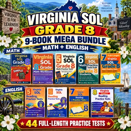 Virginia SOL Grade 8 Math & ELA Mega Bundle