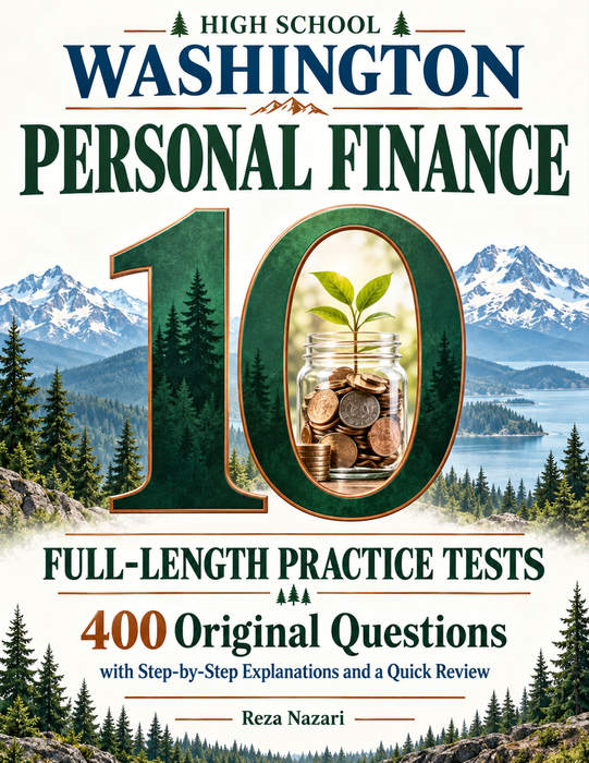 10 Full-Length Washington Personal Finance Practice Tests cover