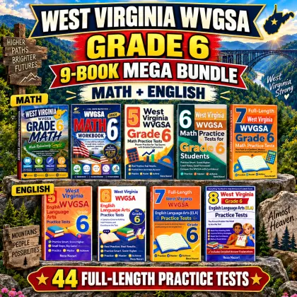 West Virginia WVGSA Grade 6 Math & ELA Mega Bundle cover