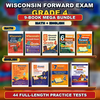 Wisconsin Forward Exam Grade 4 Math & ELA Mega Bundle