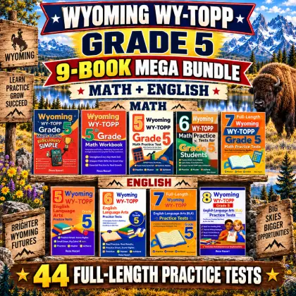 Wyoming WY-TOPP Grade 5 Math & ELA Mega Bundle