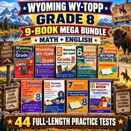 Wyoming WY-TOPP Grade 8 Math & ELA Mega Bundle