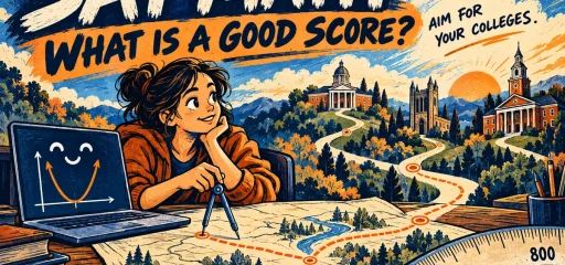 A student plots an SAT Math goal toward their target colleges.