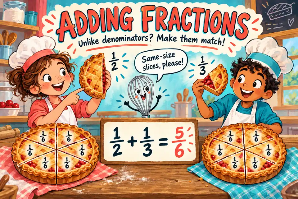 Adding and Subtracting Fractions with Unlike Denominators Calculator (with Steps)