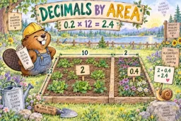 Multiply Decimals by Two-Digit Numbers with Area Models