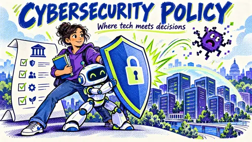Handwritten comic illustration for Best Cybersecurity Policy Degrees to Consider