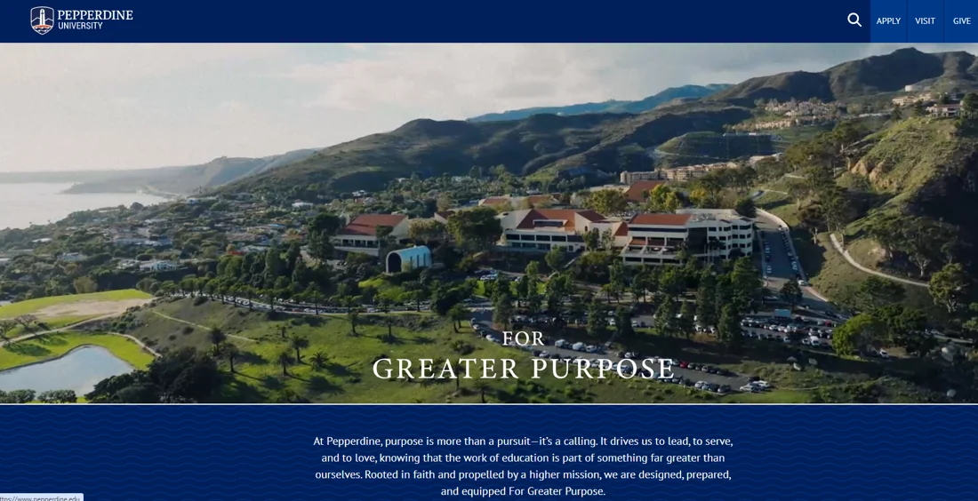 2. Pepperdine University - Online M.A. in Clinical Psychology, MFT