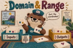 Domain and Range of a Relation: Pairs, Graphs and Formulas