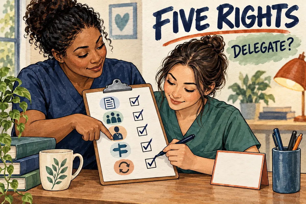 NCLEX Delegation Questions: Right Person vs. Right Direction (2027 Prep)