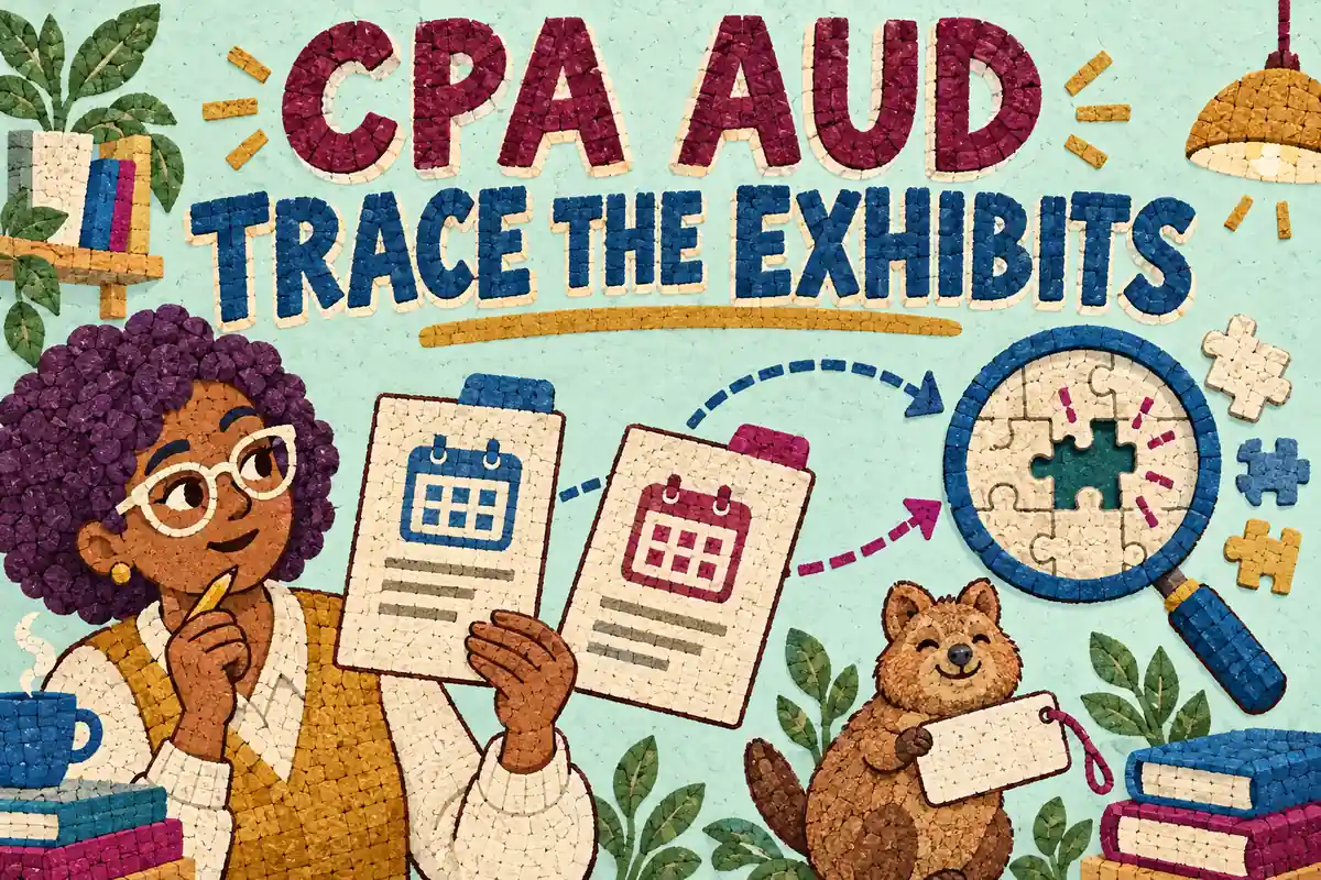 CPA AUD Simulations: Reconcile Conflicting Exhibits (2027 Prep)