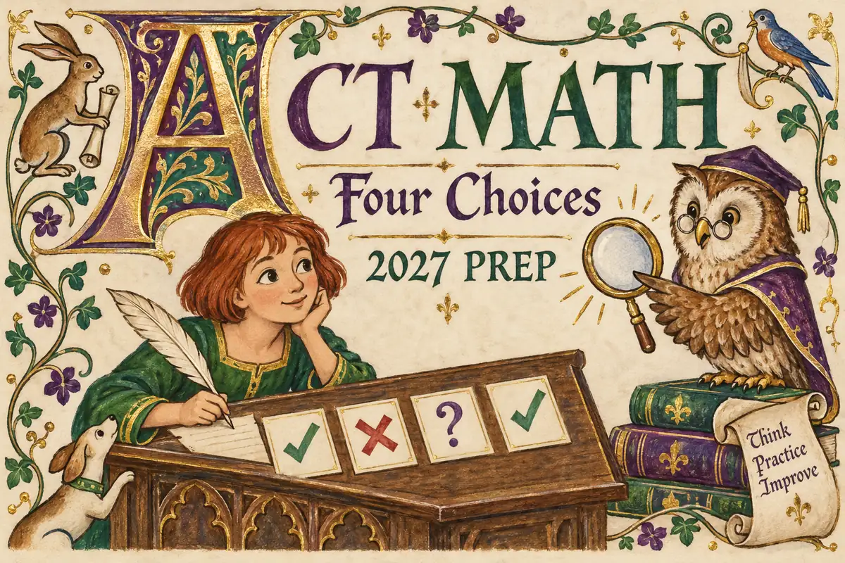 Enhanced ACT Math Four Answer Choices: Change Your Practice Habits (2027 Prep)