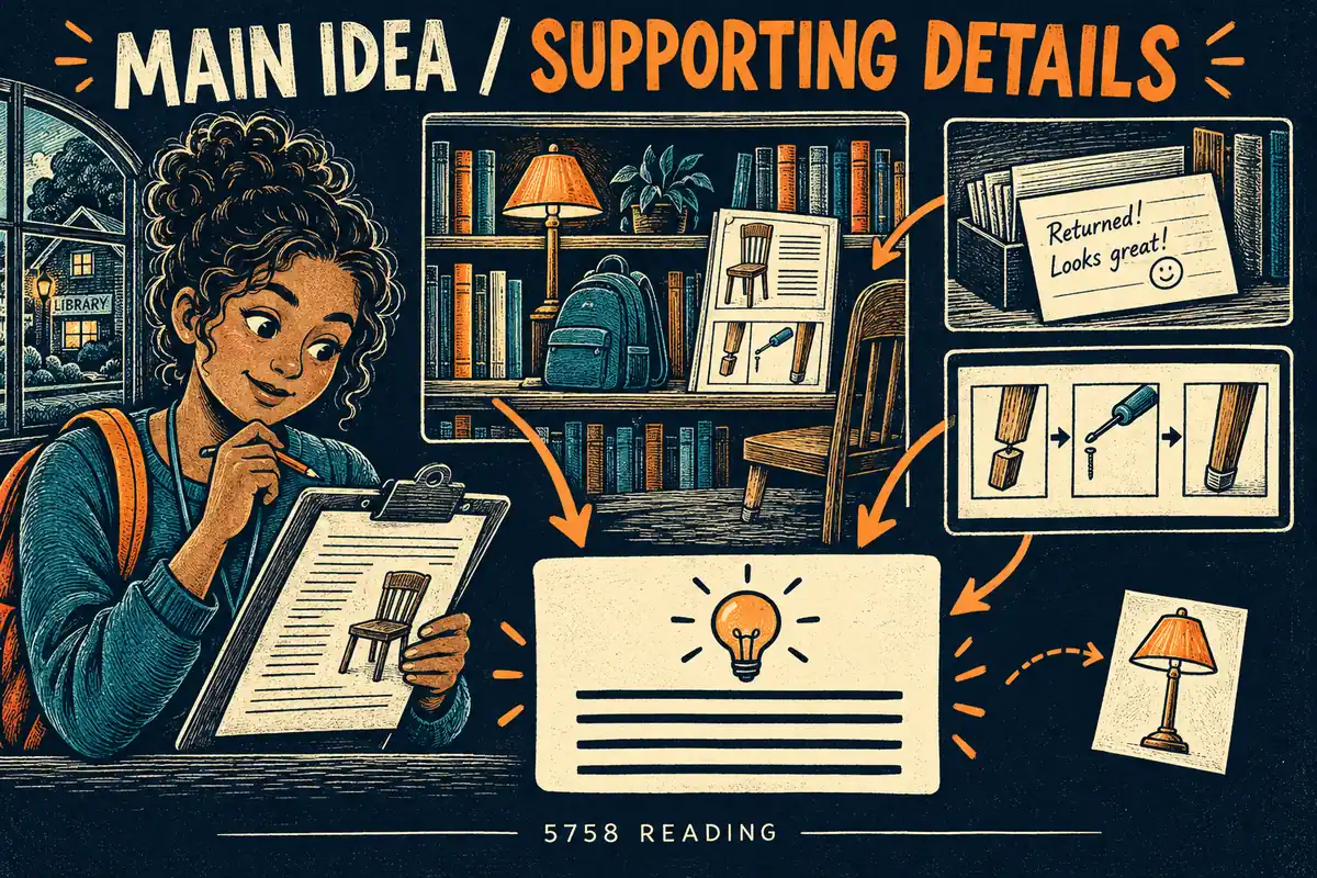 ParaPathways 5758 Reading: Main Idea vs Supporting Details (2027 Prep)