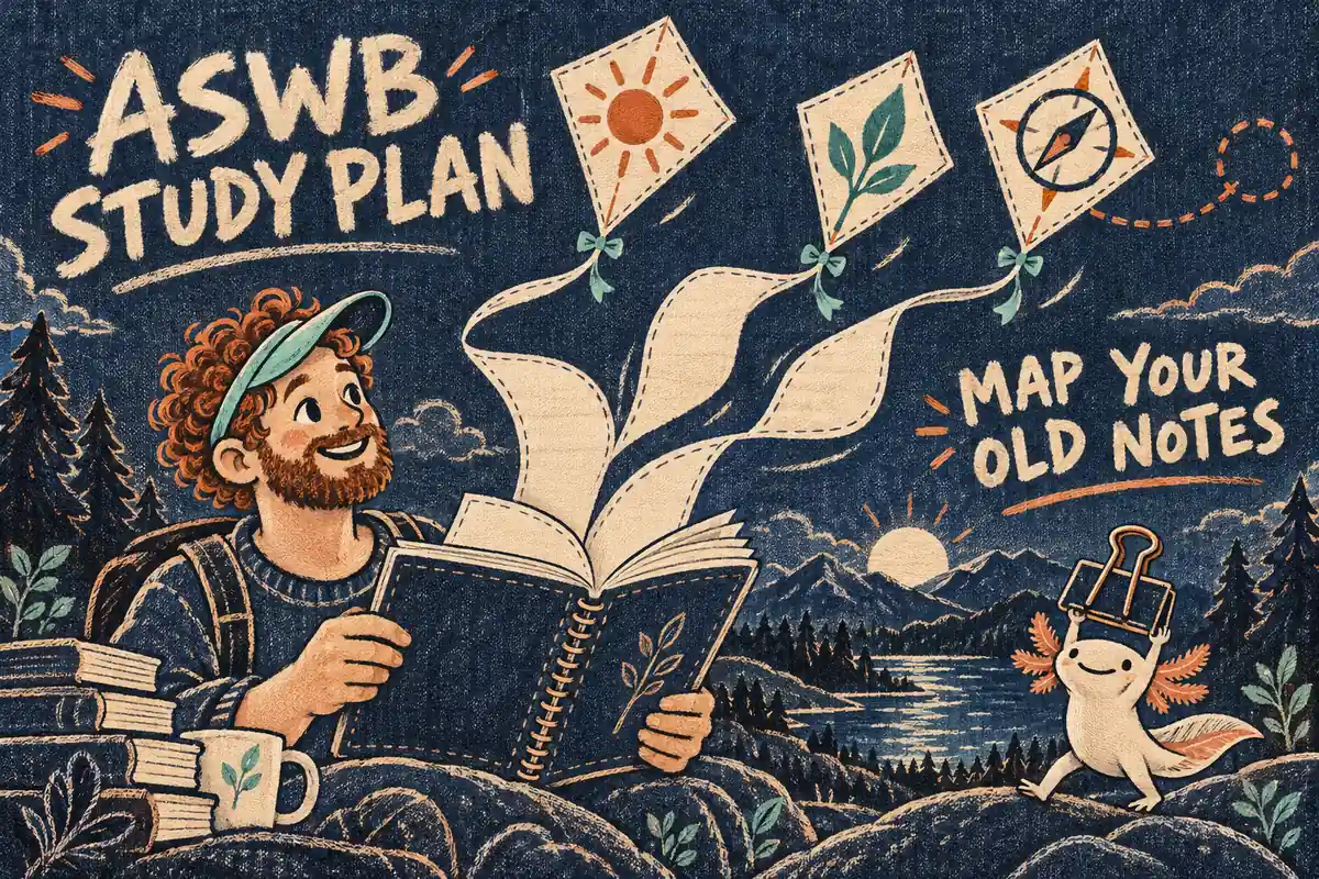 ASWB Study Plan: Audit Old Notes Against Three Content Areas (2027 Prep)
