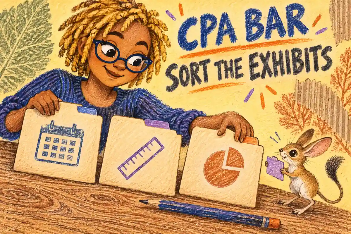 CPA BAR Simulations: Organize Financial Analysis Exhibits (2027 Prep)