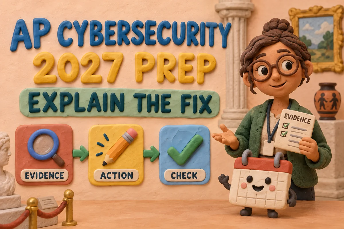 AP Cybersecurity Evidence-Based Responses: Write a Clear Recommendation (2027 Prep)
