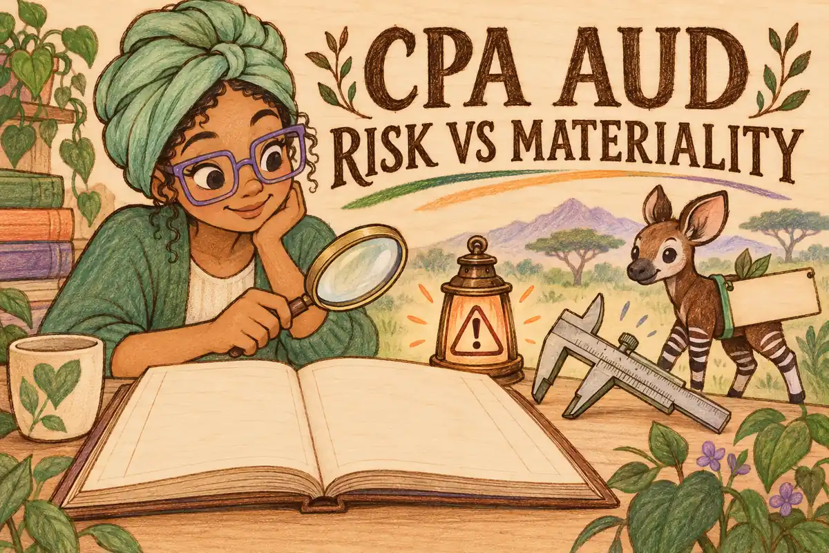 CPA AUD: Audit Risk vs Materiality in a Planning Scenario (2027 Prep)