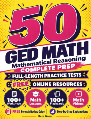 GED Mathematical Reasoning Complete Prep approved front cover