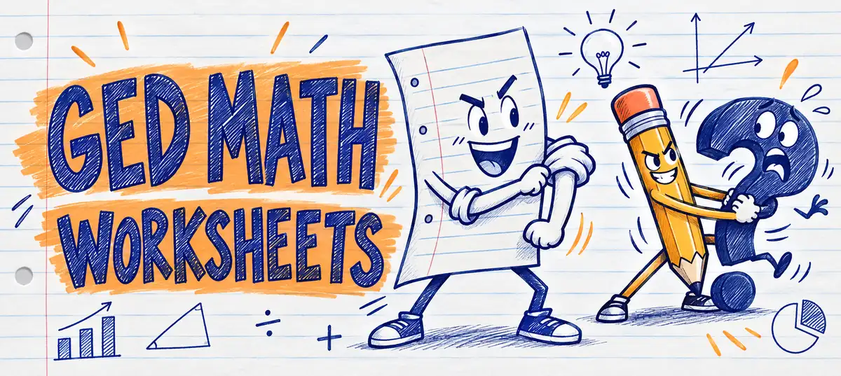 Free GED Math Worksheets by Topic with Answers