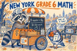 New York Grade 6 Math Worksheets: 72 PDF Links