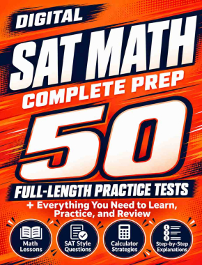 Approved front cover of Digital SAT Math Complete Prep
