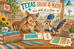 Texas Grade 4 Math Worksheets and STAAR Review